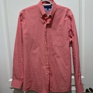 Tommy Hilfiger Red & White Picnic Table Button-Down Men’s Checkered Shirt